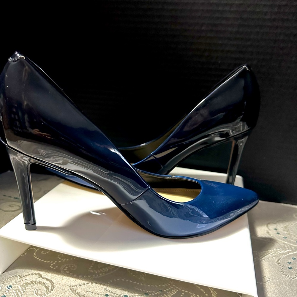 Nine West Ezra Pointy Toe Pumps Ombré Blue